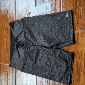 ALO high waist lace up glitter shorts